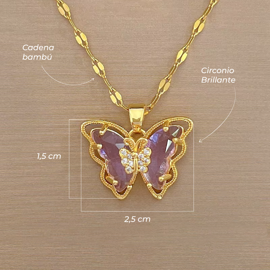 Set Alma de Mariposa: Collar y aretes