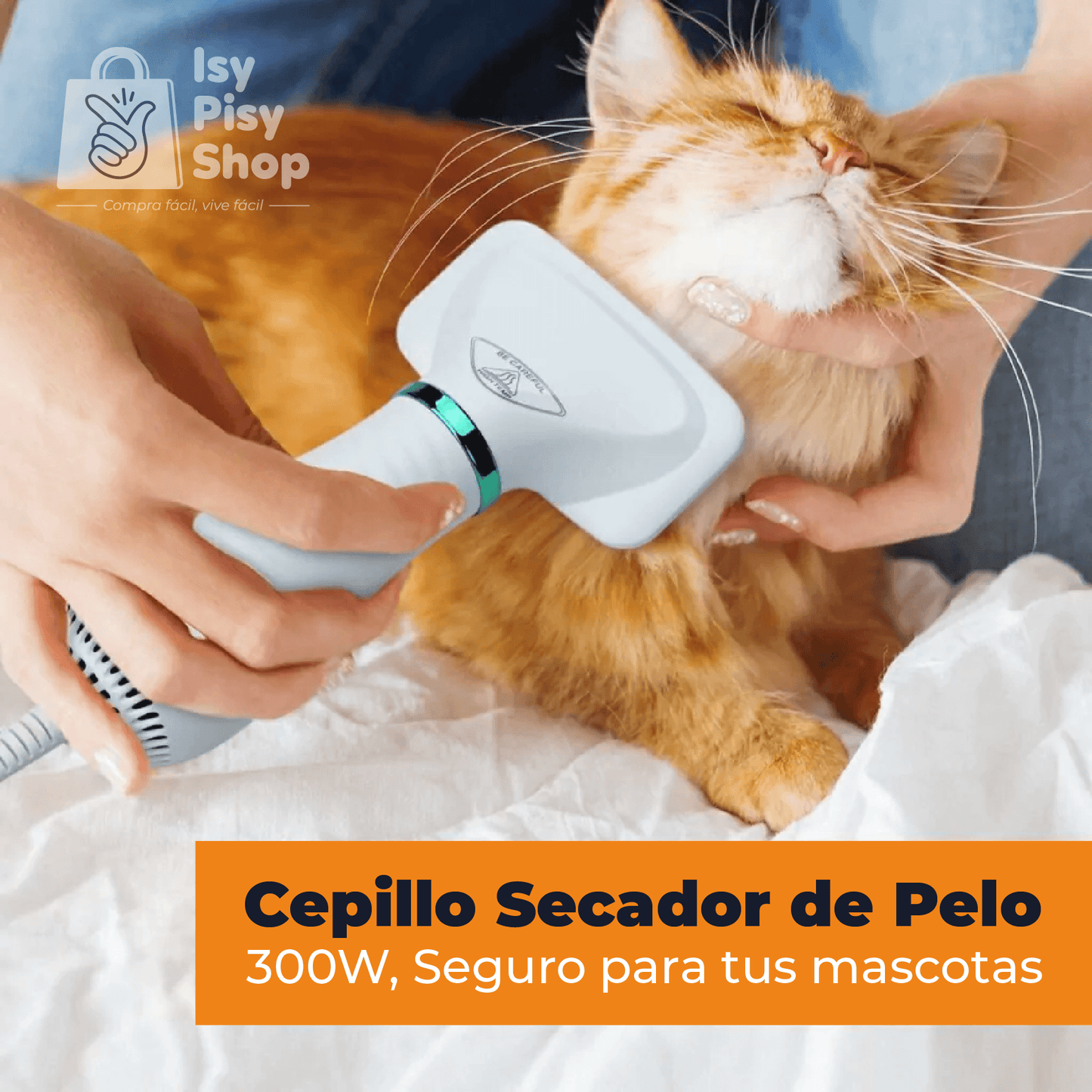 Cepillo Secador Mascotas 2 en 1 ✅