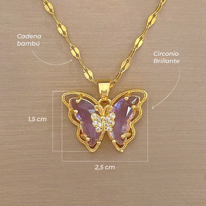 Set Alma de Mariposa: Collar y aretes