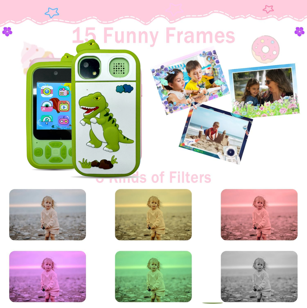 Teléfono Celular De Juguete Cámara Kids