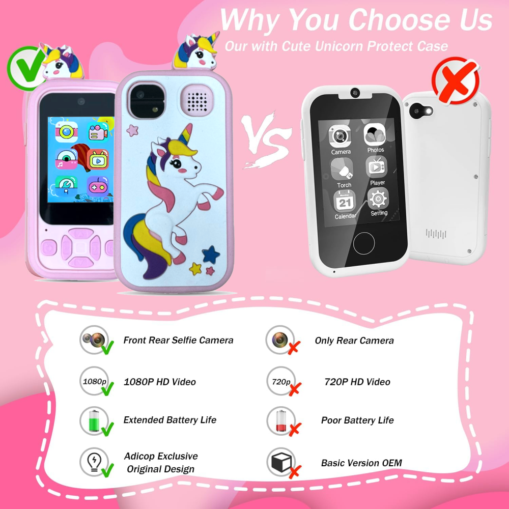 Teléfono Celular De Juguete Cámara Kids