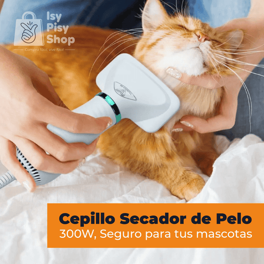 Cepillo Secador Mascotas 2 en 1